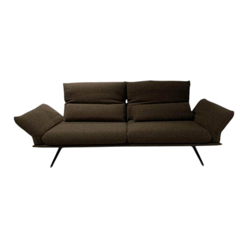 Sofa Ceda Stoff 20 Sherpa 84 Braun Rot Gestell Metall Schwarz Matt Pulverbeschic... von Koinor