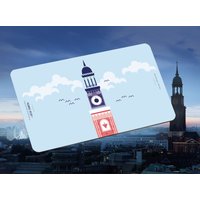 Frühstücksbrettchen „Moin Hamburg" Motiv Süße Sünden - Hamburger Michel, St. Michaelis Kirche Frühstücksbrettchen „Moin Hamburg" Motiv Süße Sünden - Hamburger Michel, St. Michaelis Kirche von KojeStore