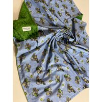 John Deere Denim Baby Minky Decke von KokoNBear