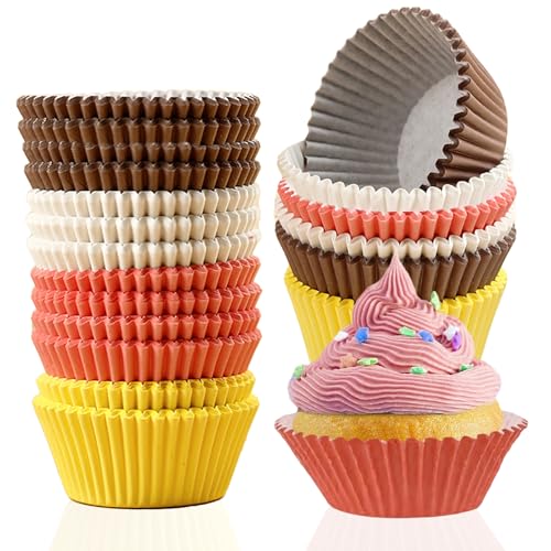 Muffinförmchen Papier, 400 Stück Muffins Backförmchen, Standard-Muffinförmchen, Cupcake-Hüllen, Cupcake Regenbogen Papier für Hochzeit, Partys, Geburtstage, Weihnachten 4 Farben Muffinförmchen Papier, 400 Stück Muffins Backförmchen, Standard-Muffinförmchen, Cupcake-Hüllen, Cupcake Regenbogen Papier für Hochzeit, Partys, Geburtstage, Weihnachten 4 Farben von Kokoie
