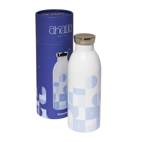 Kokonote Trinkflasche Edelstahl Akalia Thermosflasche 500 ml - Sport Trinkflasche 500ml - Wasserflasche Kinder und Erwachsene - Sportflasche Kinder von Kokonote
