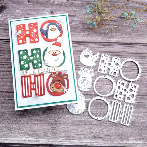 Weihnachts-Stanzformen für Kartenherstellung, Metalldekoration, Stanzschablonen, Winterkarten-Stanzformen, geeignet für Feiern, Hochzeiten, Partys, Scrapbooking, Basteln, DIY (06) von Kokorosa