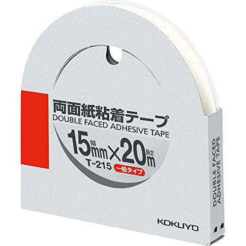 Kokuyo Papier doppelseitiges Klebeband 15mm x 20m T-215 (Japan-Import) von Kokuyo Co.%¶ÝÏ% Ltd