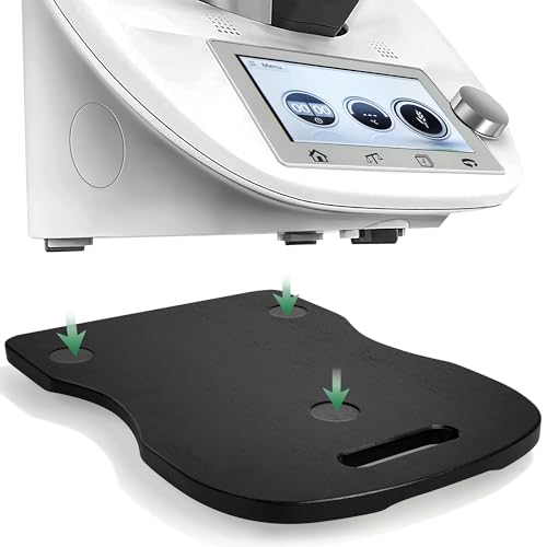 Kolamom Thermomix Gleitbrett TM6/TM5,Gleitbrett für Thermomix mit Griff und Doppelkugelgleitern, Leichtes Verschieben, Stabile Konstruktion und Pflegeleichtes Holzbrett, Eichenholz, Schwarz Kolamom Thermomix Gleitbrett TM6/TM5,Gleitbrett für Thermomix mit Griff und Doppelkugelgleitern, Leichtes Verschieben, Stabile Konstruktion und Pflegeleichtes Holzbrett, Eichenholz, Schwarz von Kolamom