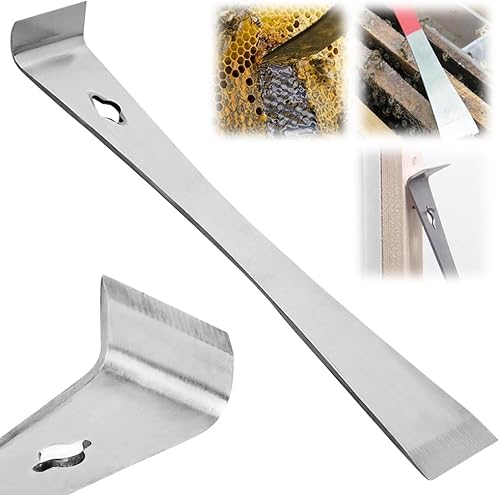 2024 Neuestes Edelstahl-Hebelstab-Schaber-Werkzeug, Holzarbeiter-Mehrzweck-Magic-Edelstahl-Werkzeuge, ultra-scharfer Trimmabzieher, Mehrzweck-Stangenwerkzeuge für Holzarbeiter (Silber) von Kolarmo
