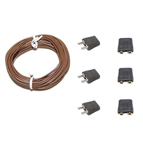 Alfred Kolbe Krippen AM 11 Weihnachtskrippen-Zubehör-Set 5m Kabel, 3 Stecker und 3 Steckverbindungen für 3,5-12 V Beleuchtung by Alfred Kolbe Krippen von Kolbe