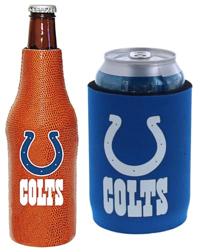 Fußball-Dosen- und Flaschenhalter, Isolator, Getränkekühler (Indianapolis – Schweinsleder/Halter (Colts)) von Kolder