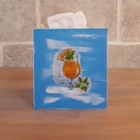 Kosmetiktücherbox Taschentücherbox Spender Behälter Tissue Box Cocktail Sommer Sonne Feeling Dekor Schlafzimmer Wohnzimmer Küche Bad Kosmetiktücherbox Taschentücherbox Spender Behälter Tissue Box Cocktail Sommer Sonne Feeling Dekor Schlafzimmer Wohnzimmer Küche Bad von KolibriCreative