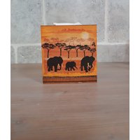 Kosmetiktücherbox Tissue Tischdeko Spender Für Taschentücher Kosmetikbox Behälter Cube Savanne Afrika Stil Schlafzimmer Wohnzimmer Küche Bad Kosmetiktücherbox Tissue Tischdeko Spender Für Taschentücher Kosmetikbox Behälter Cube Savanne Afrika Stil Schlafzimmer Wohnzimmer Küche Bad von KolibriCreative