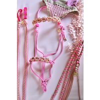 Knotenhalfter Set „Flower" von KolibriiiHandmade