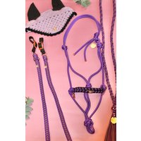 Knotenhalfter Set „Purple Rain" Knotenhalfter Set „Purple Rain" von KolibriiiHandmade
