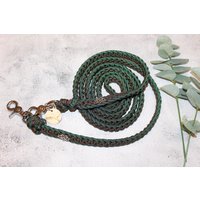 Zügel Aus Paracord Der Kollektion, , Green Leaf" von KolibriiiHandmade