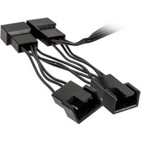 Kolink PC-Lüfter Y-Kabel [1x PC-Lüfter Buchse 4pol. - 4x PC-Lüfter Buchse 4pol.] 0.35m Schwarz von Kolink