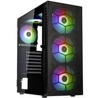 Kolink Observatory HF Mesh Midi-Tower PC-Gehäuse Schwarz 2 vorinstallierte Lüfter, 4 Vorinstallier Kolink Observatory HF Mesh Midi-Tower PC-Gehäuse Schwarz 2 vorinstallierte Lüfter, 4 Vorinstallier von Kolink