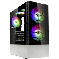 Kolink Observatory MX Glass ARGB Midi Tower Case - Black/White Midi-Tower Gehäuse, Gaming-Gehäuse, von Kolink