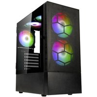 Kolink Observatory MX Mesh ARGB Midi Tower Case - Black Midi-Tower PC-Gehäuse, Gehäuse, Gaming-Geh von Kolink