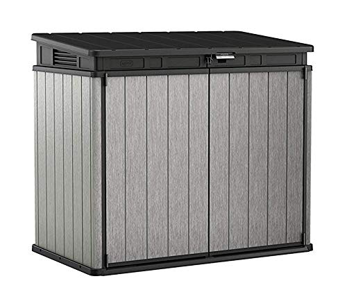 Koll Living Garden Aufbewahrungsbox / Mülltonnenbox Elite Store - 1150 Liter Fassungsvermögen für bis zu Zwei 240 Liter Tonnen - mit aufklappbaren Deckel & Gasdruckfedern von Koll Living Garden