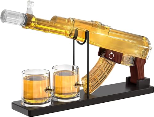 Geschenke für Männer, Vater, Kollea Whisky-Dekanter-Set mit Gläsern, einzigartige Einzugsgeburtstagsgeschenke für ihn, Ehemann, Opa, cooler Tequila-Schnapsspender für die Hausbar von Kollea