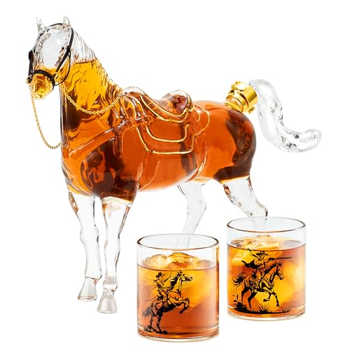 Kollea Whiskey Dekanter Set in Pferdeform Kollea Whiskey Dekanter Set in Pferdeform von Kollea