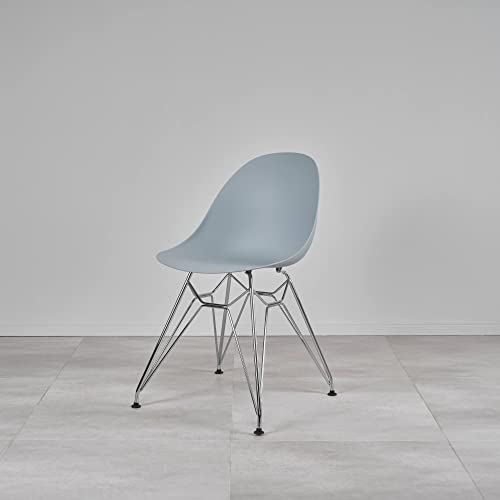 Kollecture Carine Stuhl mit Chromgestell | 7 Farbe Hellblau Kollecture Carine Stuhl mit Chromgestell | 7 Farbe Hellblau von Kollecture