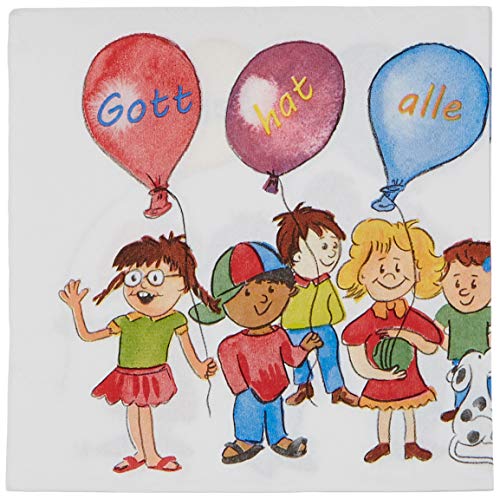 Kollektion Reuter 20 Servietten 3-lagig; 33 x 33 cm; Gott hat alle Kinder lieb von Kollektion Reuter