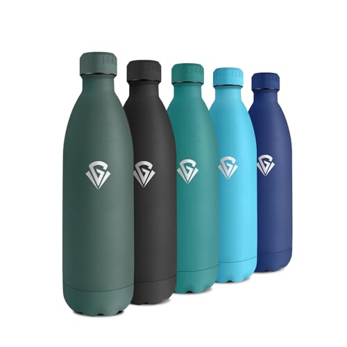 Isolierflasche 1L, Trinkflasche Thermo BPA-frei, Wasserflasche Auslaufsicher, Thermosflasche Auslaufsicher, Vakuum Doppelwandig, Wasserflasche für Schule, Outdoor, Fahrrad, Reisen, Büro, Sport Isolierflasche 1L, Trinkflasche Thermo BPA-frei, Wasserflasche Auslaufsicher, Thermosflasche Auslaufsicher, Vakuum Doppelwandig, Wasserflasche für Schule, Outdoor, Fahrrad, Reisen, Büro, Sport von KollyKolla