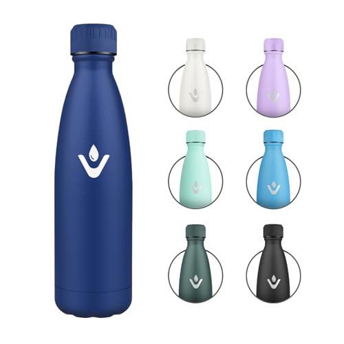 Wasserflasche Edelstahl 500ml, Auslaufsichere Thermosflasche, BPA-frei, Trinkflasche Thermo mit Vakuum-Isolierung, Isolierflasche für Büro, Sport, Fahrrad, Uni, Schule, Laufen, Reisen, Kinder Wasserflasche Edelstahl 500ml, Auslaufsichere Thermosflasche, BPA-frei, Trinkflasche Thermo mit Vakuum-Isolierung, Isolierflasche für Büro, Sport, Fahrrad, Uni, Schule, Laufen, Reisen, Kinder von KollyKolla