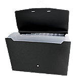 Kolma Fächermappe Linea Verde 13 Schwarz DIN A4 PP PCW A - Z von Kolma
