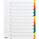 Kolma Longlife Blanko Register DIN A4 XL hoch Mehrfarbig Mehrfarbig 12-teilig PP (Polypropylen) A4 Portrait XL 4 Löcher von Kolma