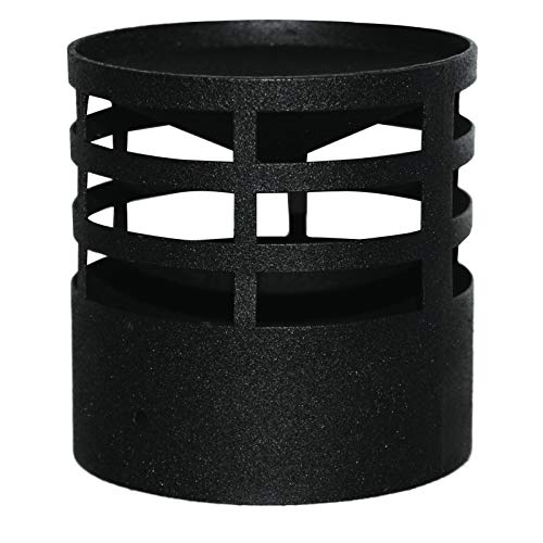Kolor-Knajp Pelletrohr DN 80 mm Rauchrohr Pellet Ofenrohr T-Stück Bogen Rosette Wandfutter Kamine Zubehör Rohr Bogen T-Stück Kaminhaube Rosette (Kaminhaube) von Kolor-Knajp