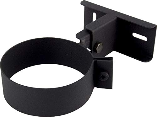 Kolor-Knajp Pelletrohr DN 80 mm Rauchrohr Pellet Ofenrohr T-Stück Bogen Rosette Wandfutter Kamine Zubehör Rohr Bogen T-Stück Kaminhaube Rosette (Montageschelle) von Kolor-Knajp
