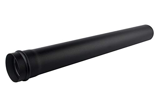 Kolor-Knajp Pelletrohr DN 80 mm Rauchrohr Pellet Ofenrohr T-Stück Bogen Rosette Wandfutter Kamine Zubehör Rohr Bogen T-Stück Kaminhaube Rosette (Rohr 500 mm) von Kolor-Knajp