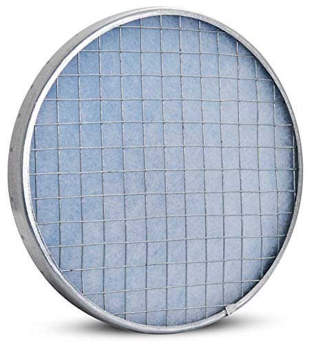 Wickelfalzrohr Bogen Lüftungsgitter Wetterschutzgitter Enddeckel Verbinder (Ø 125 mm, Ersatzfilter) von Kolor-Knajp