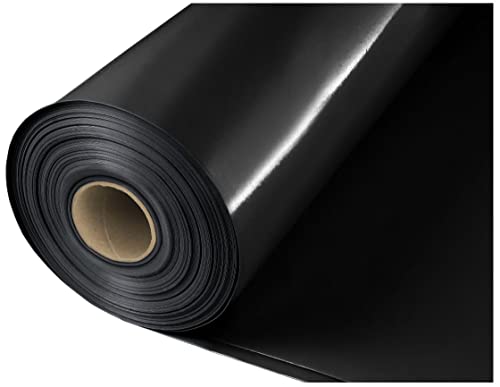 Kolor Baufolie Typ 200, Typ 300 Abdeckfolie Estrichfolie PE Folie schwarz 4x25m 100m² (Typ 200-4m x 25m (100m²)) von Kolor