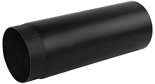 Kolor DN 150 mm Rauchrohr 2 mm Kaminrohr Abgasrohr Ofenrohr Bogen Rosette Wandfutter (Rohr 500 mm) von Kolor