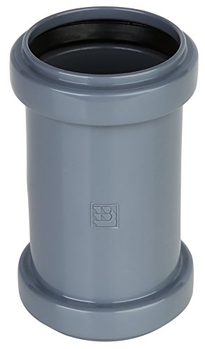 Kolor Doppelmuffe DN 40, Doppelmuffe, Grau, Polypropylen (PP), 40 cm, 40 mm, 1 Stück von Kolor
