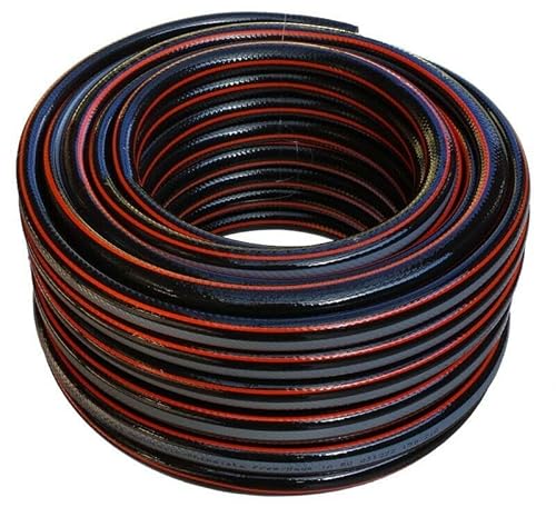 KOLOR Gartenschlauch 4 lagig Wasserschlauch Schlauch 1/2'' 3/4'' 1'' 15m 20m 25m 30m 50m (1/2'' Zoll, 25 Meter Carbon) von Kolor