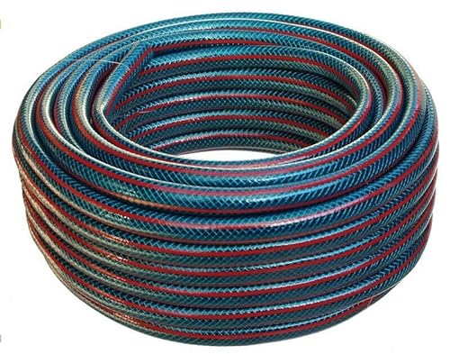 KOLOR Gartenschlauch 4 lagig Wasserschlauch Schlauch 1/2'' 3/4'' 1'' 15m 20m 25m 30m 50m (3/4'' Zoll, 30 Meter Blau) von Kolor