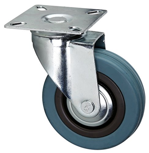 Neu Möbelrolle 100 mm aus Vollgummi auf Stahlfelge Möbelrollen von Kolor