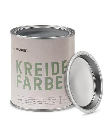 Kolorat Kreidefarbe für Möbel Grau – 750 ml Holzfarbe – Felsenmeer Nr. 113, matter Lack für Möbel innen – Hochdeckend & umweltfreundlich – DIN EN 71-3 geprüft – Made in Germany Kolorat Kreidefarbe für Möbel Grau – 750 ml Holzfarbe – Felsenmeer Nr. 113, matter Lack für Möbel innen – Hochdeckend & umweltfreundlich – DIN EN 71-3 geprüft – Made in Germany von Kolorat