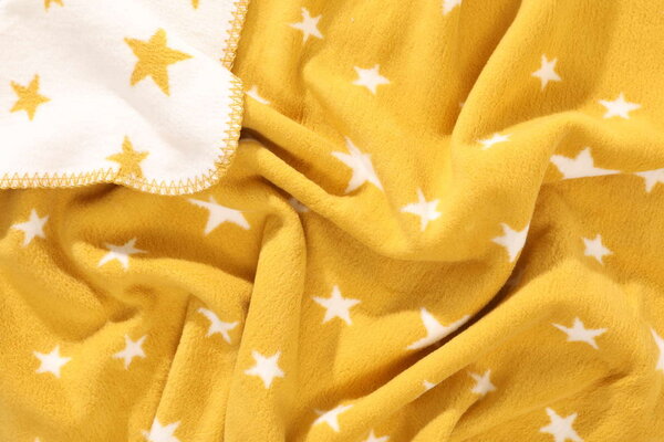 KOLTER Sternchen Kuscheldecke Wolldecke Babydecke Decke Bio-Decke Couchdecke aus Bio-Baumwolle von Kolter