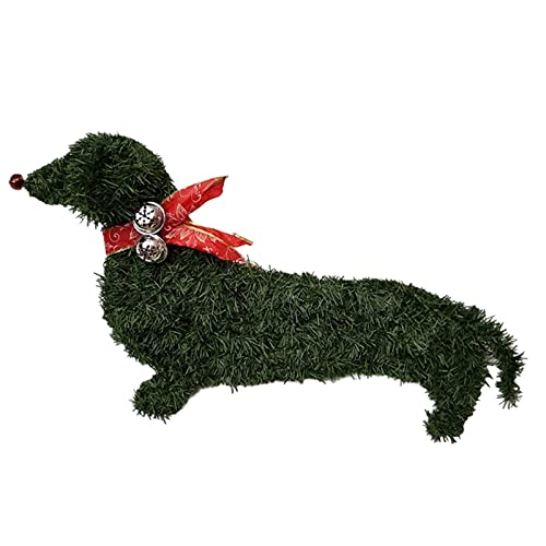 Kolylong® Katze Hund Kranz Weihnachtskranz Türkranz für Haustür Thanksgiving Erntedankfest Party Dekor Weihnachts Kranz Kits Girlande Türkranz für Weihnachten Indoor Outdoor Decor von Koly-Hundebett