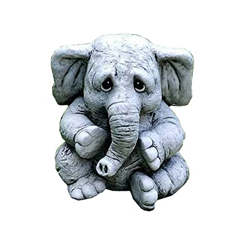 Kolylong®Gartendrachen Figuren Deko Tierstatue Harz Gartenfigur Polyresin Wetterfest Garten Drachen Elefant Figuren FüR Outdoor-Hof Dekoration von Koly-Hundebett