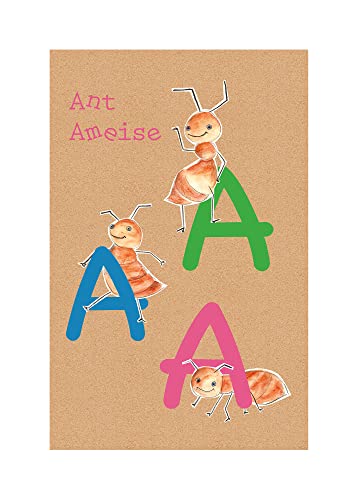 Komar ABC Animal A - Größe: 50 x 70 cm, Wandbild, Poster, Kunstdruck (ohne Rahmen), PURE Boutique von Komar