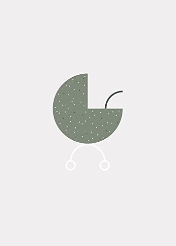 Komar Baby Hello World - Größe: 50 x 70 cm, Wandbild, Poster, Kunstdruck (ohne Rahmen), PURE Boutique von Komar