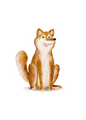Komar Cute Animal Dog - Größe: 50 x 70 cm, Wandbild, Poster, Kunstdruck (ohne Rahmen), PURE Boutique von Komar