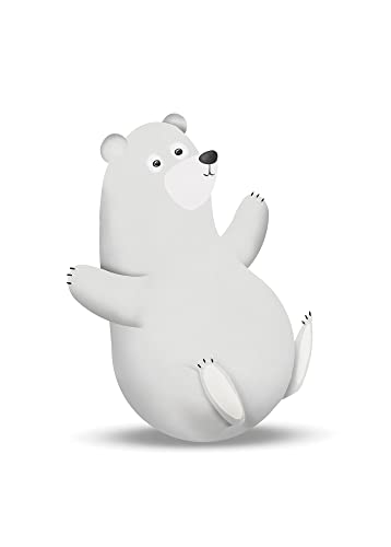 Komar Cute Animal Polar Bear - Größe: 50 x 70 cm, Wandbild, Poster, Kunstdruck (ohne Rahmen), PURE Boutique von Komar