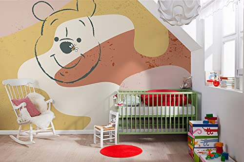 Komar Disney Vlies Fototapete - Winnie Pooh Bee - Größe: 400 x 280 cm (Breite x Höhe) - Bär, Babytapete, Babyzimmer, Kinderzimmer, Tapete - IADX8-049, Bunt von Komar