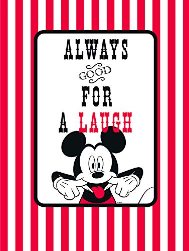 Disney Wandbild von Komar | Mickey Mouse Laugh | Kinderzimmer, Babyzimmer, Dekoration, Kunstdruck | Größe 30x40cm (Breite x Höhe) | ohne Rahmen | WB039-30x40 von Komar
