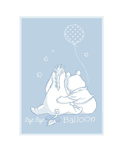 Disney Wandbild von Komar | Winnie Pooh Bye Bye Balloon | Kinderzimmer, Babyzimmer, Dekoration, Kunstdruck | Größe 40x50cm (Breite x Höhe) | ohne Rahmen | WB058-40x50 von Komar